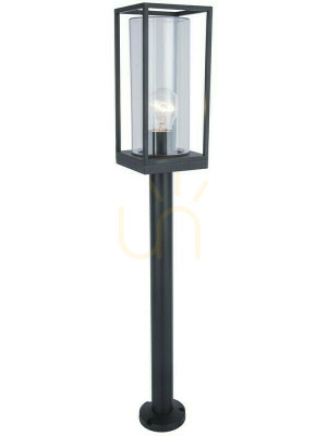 Słupek oświetleniowy Lutec Flair 7288801012 czarny 75 cm IP44 E27