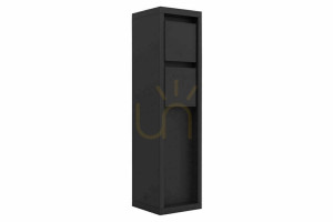 Słupek oświetleniowy ogrodowy Lutec Mains 9702202012 czarny 31 cm aluminium