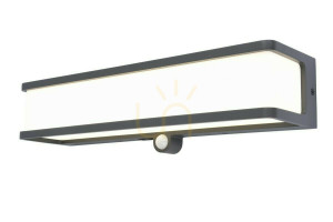 Kinkiet zewnętrzny Lutec Doblo 6943801125 LED 16,5W 4000K szary 35 cm