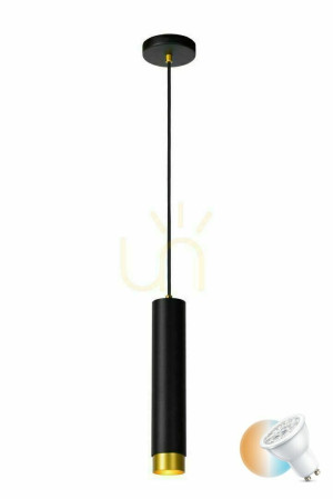 Lampa wisząca Lucide FLORIS czarna złota GU10 30 cm aluminium 35413/01/30