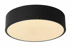 Plafon Lucide UNAR LED 12W czarny biały 20 cm akryl 840 lm 2700K 79185/20/30