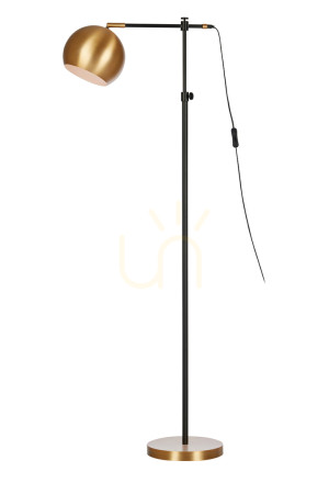 Lampa podłogowa Markslojd Chester 107231 brązowa czarna metalowa 1-punktowa 135 cm