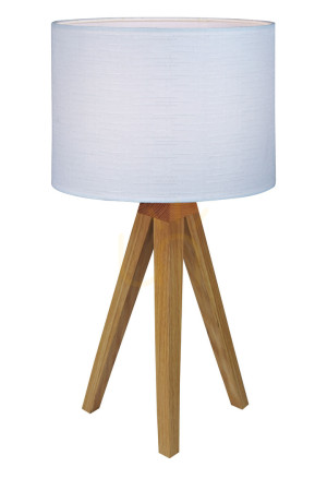 Lampa stołowa Markslojd Kullen 104625 dąb biała 44 cm