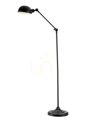 Lampa podłogowa Markslojd Portland 108586 czarna metalowa 1-punktowa