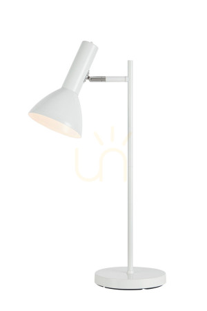Lampa stołowa Markslojd Metro 108688 biała stalowa 65 cm