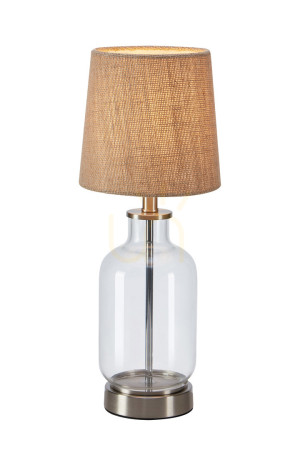 Lampa stołowa Markslojd Costero 108693 naturalna szkło juta 43 cm