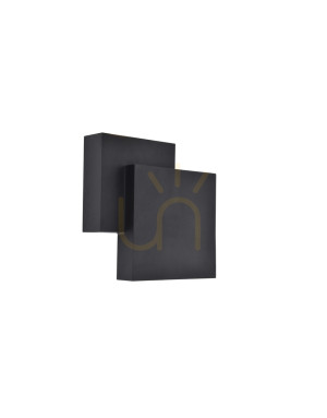 Kinkiet zewnętrzny Lutec Rialto LED 14,8W 850 lm 3000K czarny 19,5x19,5 cm