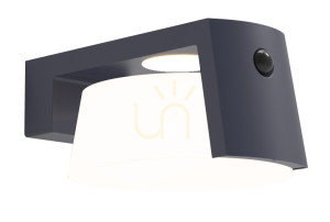 Kinkiet zewnętrzny Lutec Moon Solar z czujnikiem ruchu LED 9,5W szary 6906001118