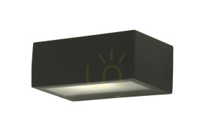 Kinkiet zewnętrzny Lutec Gemini 5602734118 szary aluminiowy E27 IP54