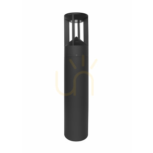 Czarna Lampa Stojąca Zewnętrzna Nomad LED