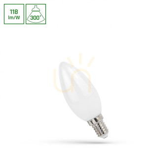 Led świecowa E 14 230 V 5,5 W Cog Nw Milky Spectrum
