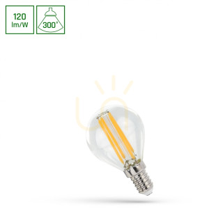 Led Kulka E 14 230 V 5,5 W Cog Ww Clear Spectrum