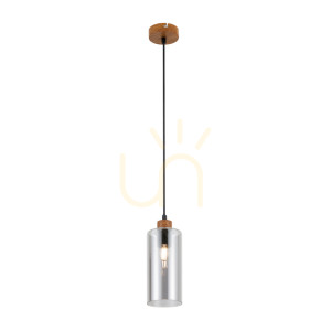 Drewno Lampa Wisząca Naster E27