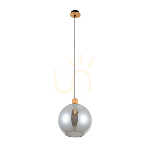 Drewno Lampa Wisząca Potan E27