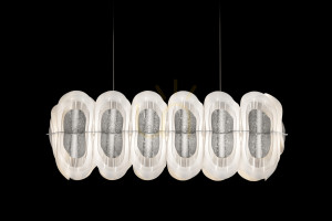 Lampa Wisząca Slamp Fiordlys Suspension Linear Silver