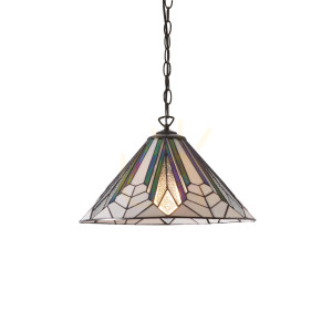 Lampa Wisząca Astoria Tiffany Wielokolorowy 63937 Interiors