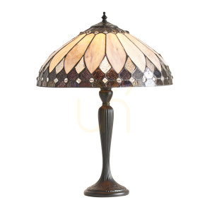 Lampa Stołowa Brooklyn Tiffany Wielokolorowy 63982 Interiors