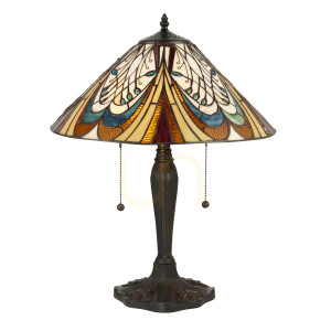 Lampa Stołowa Hector Tiffany Wielokolorowy 64163 Interiors