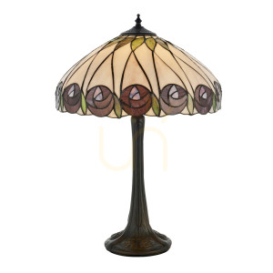 Lampa Stołowa Hutchinson Tiffany Wielokolorowy 64177 Interiors