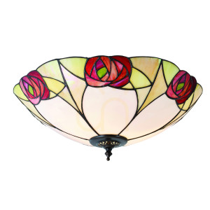 Plafon Ingram Tiffany Wielokolorowy 64182 Interiors