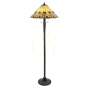 Lampa Stojąca Jamelia Tiffany Wielokolorowy 64192 Interiors