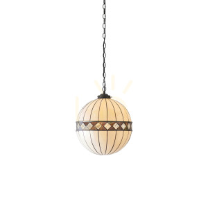 Lampa Wisząca Fargo Tiffany Wielokolorowy 67045 Interiors