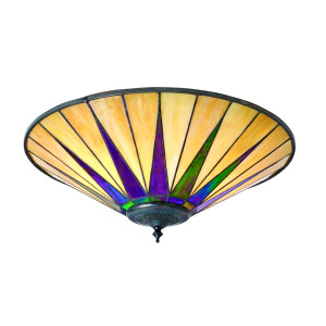 Plafon Dark star Tiffany Wielokolorowy 70240 Interiors