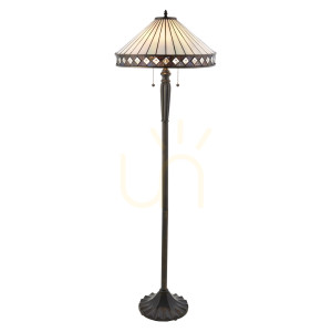 Lampa Stojąca Fargo Tiffany Wielokolorowy 70936 Interiors