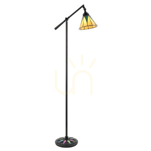 Lampa Stojąca Dark star Tiffany Wielokolorowy 74355 Interiors