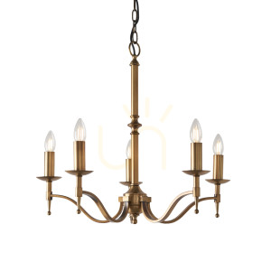 Lampa Wisząca Stanford Mosiądz CA1P5B Interiors