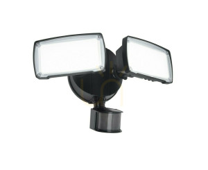 Kinkiet zewnętrzny Lutec Chimera czarny LED 21W 2-punktowy 7635415330