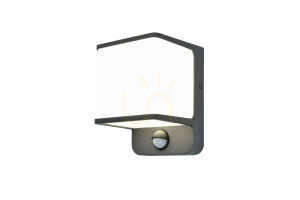 Kinkiet zewnętrzny Lutec DOBLO 5197011125 LED 14W szary aluminium