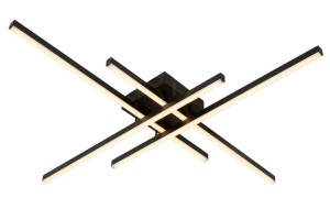 Plafon Lucide NOVAK czarny LED 42W 80 cm metalowy