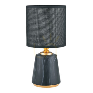 Lampa stołowa Zuma Line STOŁOWA HS8605-BL E14 czarna