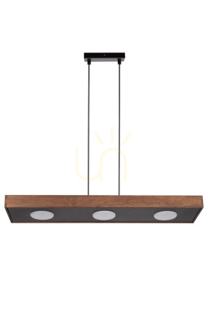 Lampa wisząca Sigma Dalia 3xGX53 czarny/brąz 41005