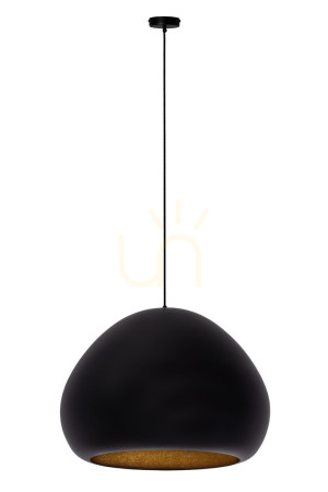 Lampa wisząca Sigma LAVA 1xE27 czarno-złota 52 cm 41077