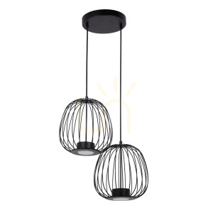 Lampa wisząca Sigma Bell Plus 2xGX53 czarna 41100