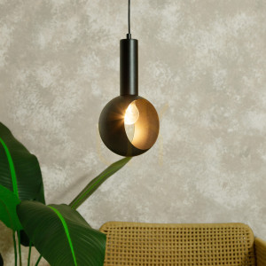 Lampa wisząca Sigma VITRUM czarna 1xE27 stal lakierowana 41108