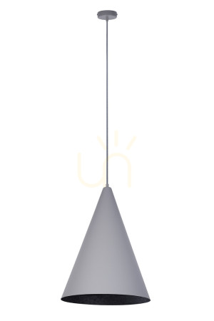 Lampa wisząca Sigma VESUVIO 1xE27 czarna szara 35 cm 41051