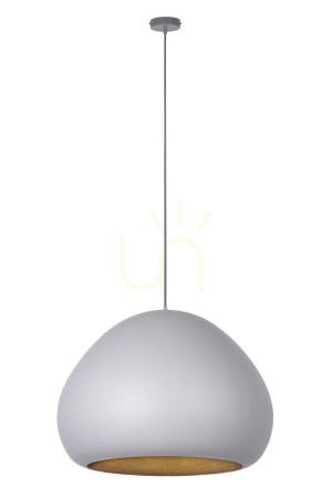 Lampa wisząca Sigma LAVA 1xE27 szaro-złota 52 cm 41078