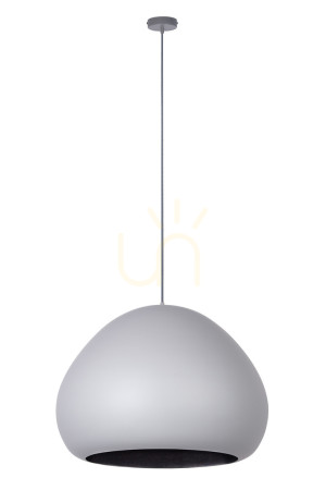 Lampa wisząca Sigma LAVA 1xE27 czarna szara 52 cm 41079
