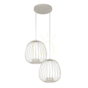 Lampa wisząca Sigma Bell Plus 2xGX53 szary beż 41102