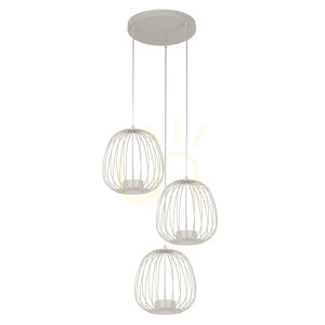 Lampa wisząca Sigma BELL PLUS 3xGX53 szary beż 41103