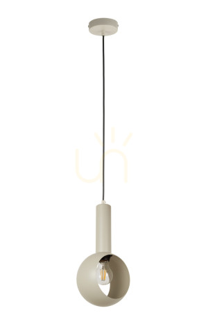 Lampa wisząca Sigma VITRUM szary beż E27 stal lakierowana 1x, SKU 41105
