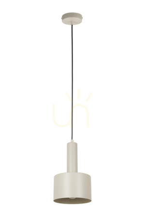 Lampa wisząca Sigma VITRUM szary beż 1xE27 stal 17 cm 41106