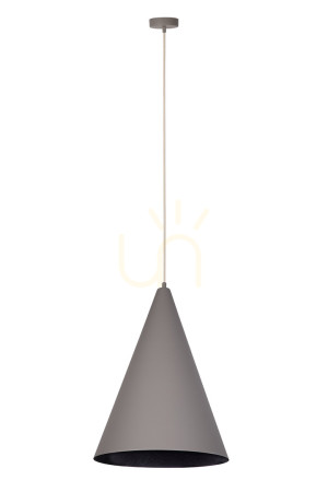 Lampa wisząca Sigma VESUVIO 1xE27 czarna taupe 35 cm 41061