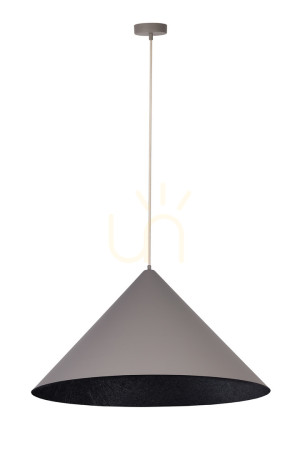 Lampa wisząca Sigma VESUVIO 3xE27 czarna taupe 70 cm SKU 41063
