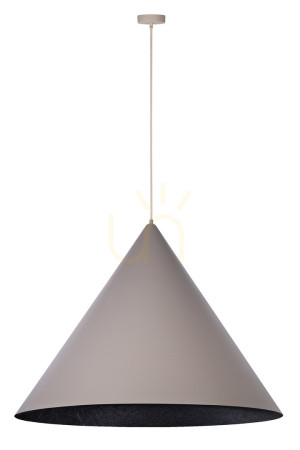 Lampa wisząca Sigma VESUVIO 3xE27 czarna taupe 77 cm 41065