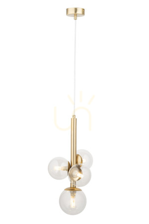 Lampa wisząca Sigma PERLA LUX 4xG9 złoty satynowy szkło SKU 40856