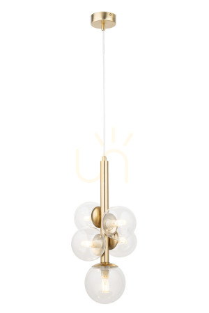 Lampa wisząca Sigma PERLA LUX 5xG9 złoty satynowy 40857